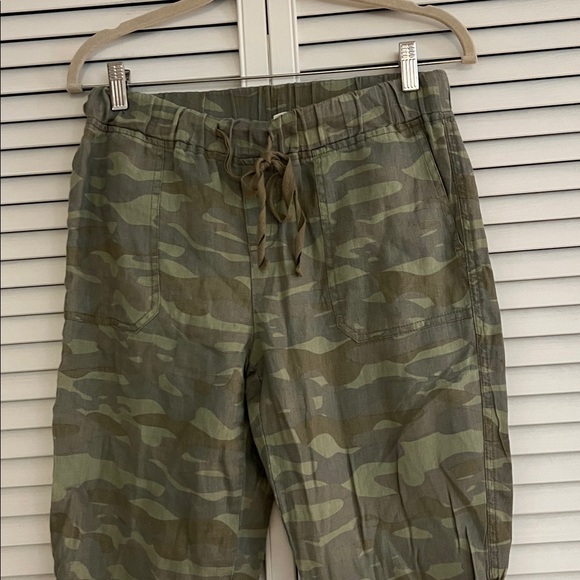 Caslon 100% Linen Camo Joggers XS - Picture 2 of 6